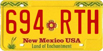 NM license plate 694RTH