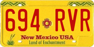 NM license plate 694RVR