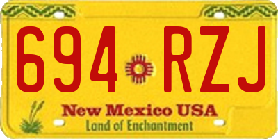 NM license plate 694RZJ