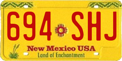NM license plate 694SHJ