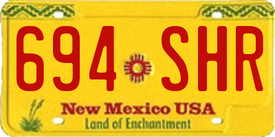NM license plate 694SHR