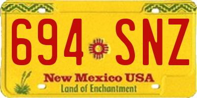 NM license plate 694SNZ