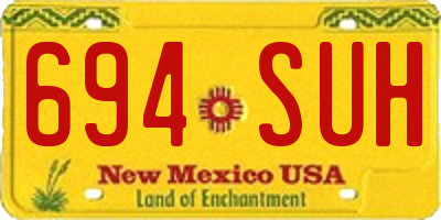 NM license plate 694SUH