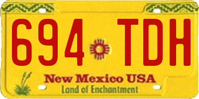NM license plate 694TDH