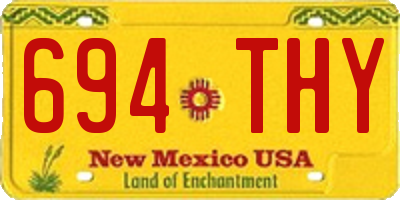 NM license plate 694THY