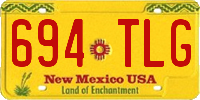 NM license plate 694TLG
