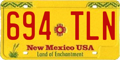 NM license plate 694TLN