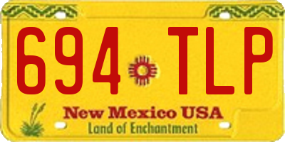 NM license plate 694TLP