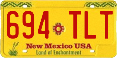 NM license plate 694TLT