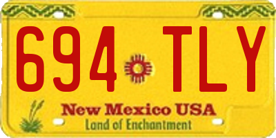 NM license plate 694TLY