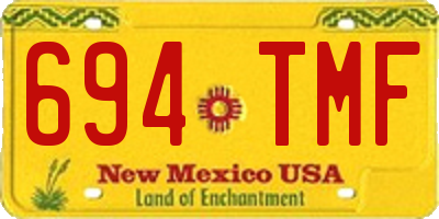 NM license plate 694TMF