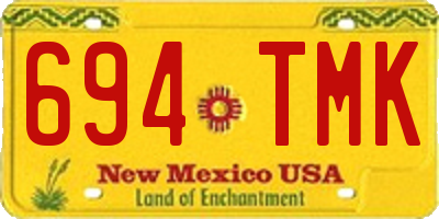 NM license plate 694TMK