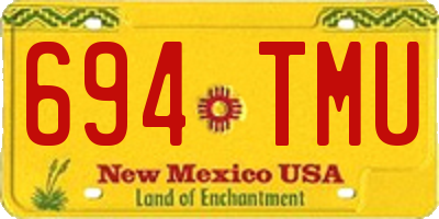 NM license plate 694TMU