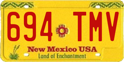 NM license plate 694TMV