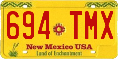 NM license plate 694TMX