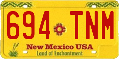 NM license plate 694TNM