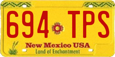 NM license plate 694TPS
