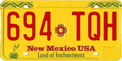NM license plate 694TQH