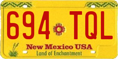 NM license plate 694TQL