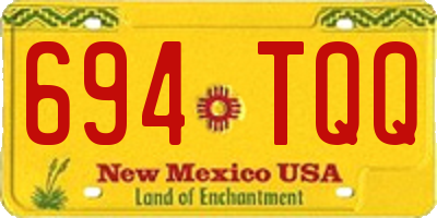 NM license plate 694TQQ