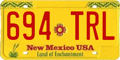 NM license plate 694TRL