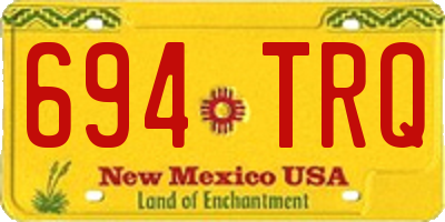 NM license plate 694TRQ
