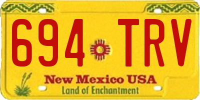 NM license plate 694TRV