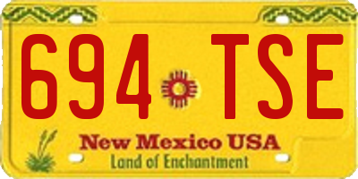 NM license plate 694TSE