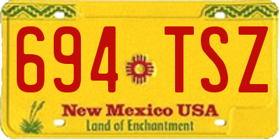 NM license plate 694TSZ