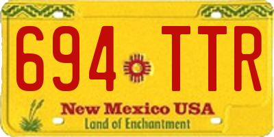NM license plate 694TTR
