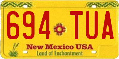 NM license plate 694TUA