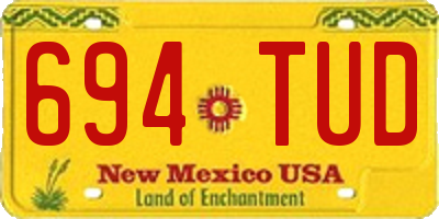 NM license plate 694TUD