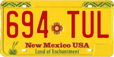 NM license plate 694TUL