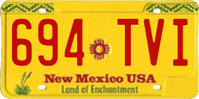 NM license plate 694TVI