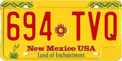 NM license plate 694TVQ