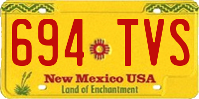 NM license plate 694TVS
