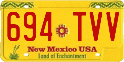 NM license plate 694TVV