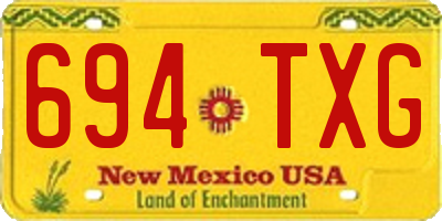 NM license plate 694TXG