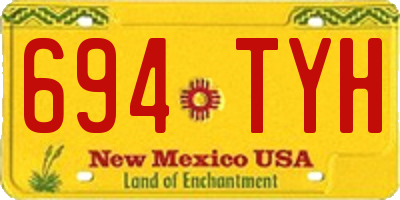 NM license plate 694TYH