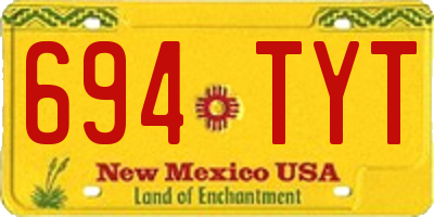 NM license plate 694TYT
