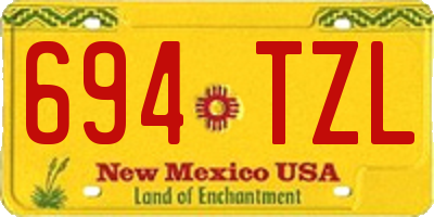 NM license plate 694TZL