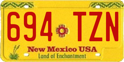 NM license plate 694TZN