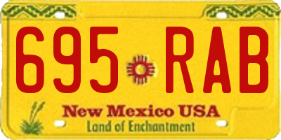 NM license plate 695RAB