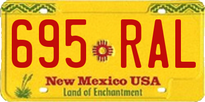 NM license plate 695RAL