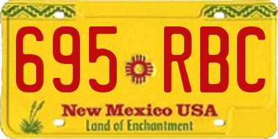 NM license plate 695RBC