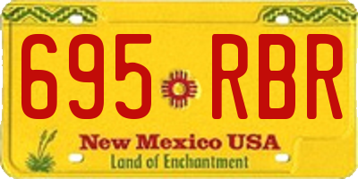 NM license plate 695RBR