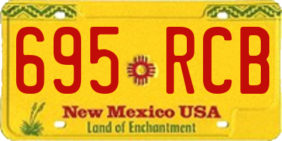 NM license plate 695RCB