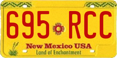 NM license plate 695RCC