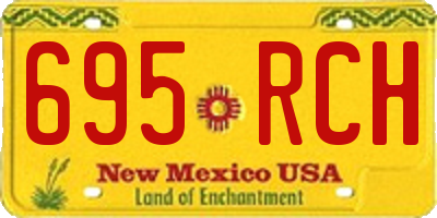 NM license plate 695RCH
