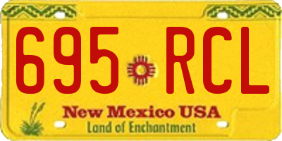 NM license plate 695RCL